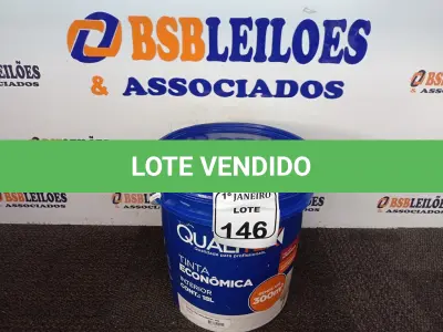 LOTE 146 - 01 GALÃO DE TINTA PARA INTERIOR QUALITEX MELANCIA 18L RENDE ATÉ 300M. (NO ESTADO) ATENÇÃO! FAZER A VISITAÇÃO ANTES DE ARREMATAR, NÃO SABEMOS SE FUNCIONA. LEILÃO NÃO TEM GARANTIA E NEM DEVOLUÇÃO, SUJEITO A POSSÍVEIS AVARIAS VISÍVEIS/OCULTAS E/OU AUSÊNCIA DE COMPONENTES.