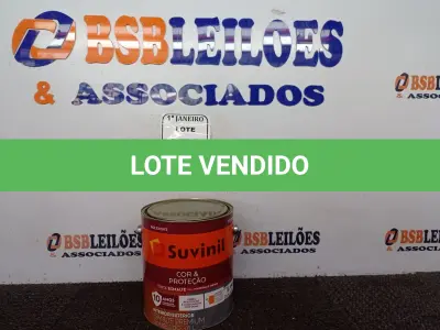 LOTE 179 - 01 LATA DE TINTA ESMALTE SINTÉTICO PARA MADEIRA E METAL 3,6L NA COR BRILHANTE LARANJA MARCA SUVINIL (NOVO). (NO ESTADO) ATENÇÃO! FAZER A VISITAÇÃO ANTES DE ARREMATAR, NÃO SABEMOS SE FUNCIONA. LEILÃO NÃO TEM GARANTIA E NEM DEVOLUÇÃO, SUJEITO A POSSÍVEIS AVARIAS VISÍVEIS/OCULTAS E/OU AUSÊNCIA DE COMPONENTES.
