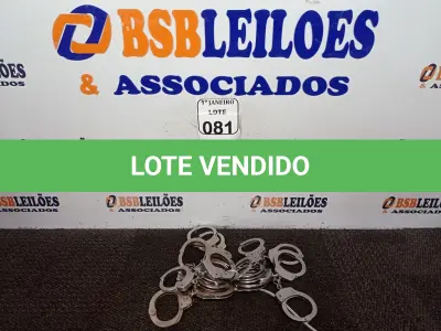 LOTE 081 - 10 ALGEMAS DE FERRO. (NO ESTADO) ATENÇÃO! FAZER A VISITAÇÃO ANTES DE ARREMATAR, NÃO SABEMOS SE FUNCIONA. LEILÃO NÃO TEM GARANTIA E NEM DEVOLUÇÃO, SUJEITO A POSSÍVEIS AVARIAS VISÍVEIS/OCULTAS E/OU AUSÊNCIA DE COMPONENTES.