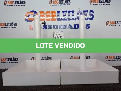 LOTE 185 - 02 BASES P/ OMBRELONE MARCA SODRAMAR. (NO ESTADO) ATENÇÃO! FAZER A VISITAÇÃO ANTES DE ARREMATAR, NÃO SABEMOS SE FUNCIONA. LEILÃO NÃO TEM GARANTIA E NEM DEVOLUÇÃO, SUJEITO A POSSÍVEIS AVARIAS VISÍVEIS/OCULTAS E/OU AUSÊNCIA DE COMPONENTES.