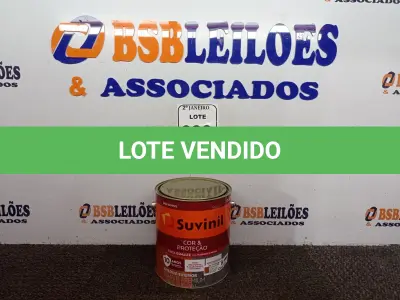 LOTE 080 - 01 LATA DE TINTA SUVINIL ESMALTE PREMIUM INTERIOR/EXTERIOR 3,6L NA COR MARROM. (NO ESTADO) ATENÇÃO! FAZER A VISITAÇÃO ANTES DE ARREMATAR, NÃO SABEMOS SE FUNCIONA. LEILÃO NÃO TEM GARANTIA E NEM DEVOLUÇÃO, SUJEITO A POSSÍVEIS AVARIAS VISÍVEIS/OCULTAS E/OU AUSÊNCIA DE COMPONENTES.