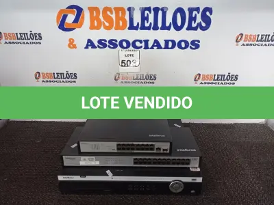 LOTE 503 - 01 GRAVADOR DIGITAL DE IMAGEM MARCA INTELBRÁS E 02 SWITCHES MARCA INTELBRÁS. (NO ESTADO) ATENÇÃO! FAZER A VISITAÇÃO ANTES DE ARREMATAR, NÃO SABEMOS SE FUNCIONA. LEILÃO NÃO TEM GARANTIA E NEM DEVOLUÇÃO, SUJEITO A POSSÍVEIS AVARIAS VISÍVEIS/OCULTAS E/OU AUSÊNCIA DE COMPONENTES.