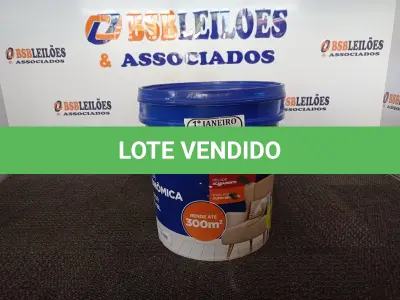 LOTE 468 - 01 GALÃO DE TINTA PARA INTERIOR QUALITEX 18L RENDE ATÉ 300M. (NO ESTADO) ATENÇÃO! FAZER A VISITAÇÃO ANTES DE ARREMATAR, NÃO SABEMOS SE FUNCIONA. LEILÃO NÃO TEM GARANTIA E NEM DEVOLUÇÃO, SUJEITO A POSSÍVEIS AVARIAS VISÍVEIS/OCULTAS E/OU AUSÊNCIA DE COMPONENTES.