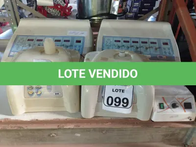 LOTE 099 - 01 APARELHO PARA ESTÉTICA CK MODELO G5V E 01 DERMOSTEAM. (NO ESTADO) ATENÇÃO! FAZER A VISITAÇÃO ANTES DE ARREMATAR, NÃO SABEMOS SE FUNCIONA. LEILÃO NÃO TEM GARANTIA E NEM DEVOLUÇÃO, SUJEITO A POSSÍVEIS AVARIAS VISÍVEIS/OCULTAS E/OU AUSÊNCIA DE COMPONENTES.