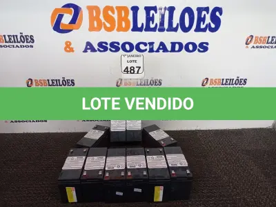 LOTE 487 - 10 BATERIAS P/NOBREAK. (NO ESTADO) ATENÇÃO! FAZER A VISITAÇÃO ANTES DE ARREMATAR, NÃO SABEMOS SE FUNCIONA. LEILÃO NÃO TEM GARANTIA E NEM DEVOLUÇÃO, SUJEITO A POSSÍVEIS AVARIAS VISÍVEIS/OCULTAS E/OU AUSÊNCIA DE COMPONENTES.