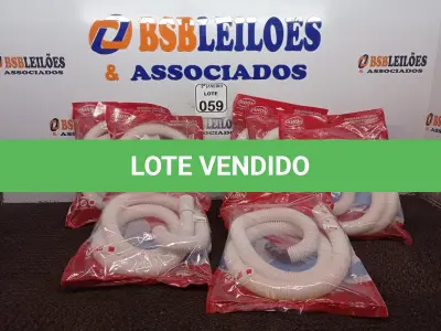 LOTE 059 - 07 MANGUEIRAS CORRUGADAS P/MÁQUINAS DE LAVAR (NOVO). (NO ESTADO) ATENÇÃO! FAZER A VISITAÇÃO ANTES DE ARREMATAR, NÃO SABEMOS SE FUNCIONA. LEILÃO NÃO TEM GARANTIA E NEM DEVOLUÇÃO, SUJEITO A POSSÍVEIS AVARIAS VISÍVEIS/OCULTAS E/OU AUSÊNCIA DE COMPONENTES.