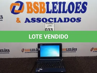 LOTE 033 - 01 NETBOOK MARCA ACER AMD 2RAM SSD 500 S/CARREGADOR. (NO ESTADO) ATENÇÃO! FAZER A VISITAÇÃO ANTES DE ARREMATAR, NÃO SABEMOS SE FUNCIONA. LEILÃO NÃO TEM GARANTIA E NEM DEVOLUÇÃO, SUJEITO A POSSÍVEIS AVARIAS VISÍVEIS/OCULTAS E/OU AUSÊNCIA DE COMPONENTES.