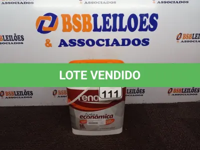 LOTE 111 - 01 BALDE DE TINTA RENOCRIL COR BRANCO NEVE 16L. (NO ESTADO) ATENÇÃO! FAZER A VISITAÇÃO ANTES DE ARREMATAR, NÃO SABEMOS SE FUNCIONA. LEILÃO NÃO TEM GARANTIA E NEM DEVOLUÇÃO, SUJEITO A POSSÍVEIS AVARIAS VISÍVEIS/OCULTAS E/OU AUSÊNCIA DE COMPONENTES.