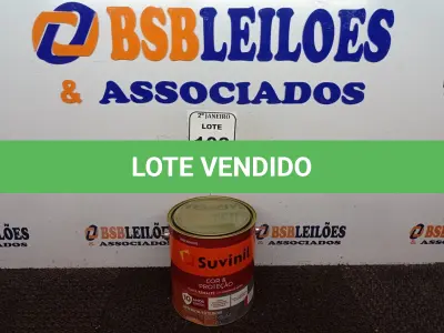 LOTE 108 - 01 LATA DE TINTA SUVINIL ESMALTE PREMIUM INTERIOR/EXTERIOR 3,6L NA COR VERMELHA. (NO ESTADO) ATENÇÃO! FAZER A VISITAÇÃO ANTES DE ARREMATAR, NÃO SABEMOS SE FUNCIONA. LEILÃO NÃO TEM GARANTIA E NEM DEVOLUÇÃO, SUJEITO A POSSÍVEIS AVARIAS VISÍVEIS/OCULTAS E/OU AUSÊNCIA DE COMPONENTES.