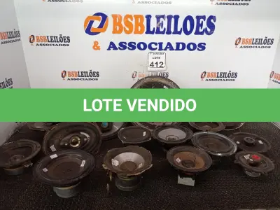 LOTE 412 - 01 LOTE C/VÁRIOS ALTO-FALANTES MARCAS E MODELOS DIVERSOS. (NO ESTADO) ATENÇÃO! FAZER A VISITAÇÃO ANTES DE ARREMATAR, NÃO SABEMOS SE FUNCIONA. LEILÃO NÃO TEM GARANTIA E NEM DEVOLUÇÃO, SUJEITO A POSSÍVEIS AVARIAS VISÍVEIS/OCULTAS E/OU AUSÊNCIA DE COMPONENTES.