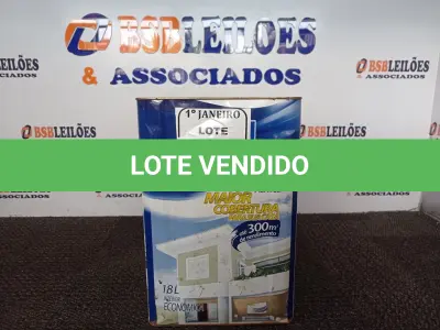 LOTE 441 - 01 LATA DE TINTA ACRÍLICA NA COR AZUL 18L MARCA SHERWIN WILLIANS. (NO ESTADO) ATENÇÃO! FAZER A VISITAÇÃO ANTES DE ARREMATAR, NÃO SABEMOS SE FUNCIONA. LEILÃO NÃO TEM GARANTIA E NEM DEVOLUÇÃO, SUJEITO A POSSÍVEIS AVARIAS VISÍVEIS/OCULTAS E/OU AUSÊNCIA DE COMPONENTES.