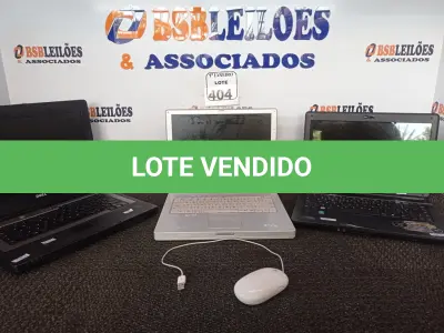 LOTE 404 - 03 NOTEBOOK’S MARCAS E MODELOS DIVERSOS P/RETIRADA DE PEÇAS E 01 MOUSE MARCA APPLE. (NO ESTADO) ATENÇÃO! FAZER A VISITAÇÃO ANTES DE ARREMATAR, NÃO SABEMOS SE FUNCIONA. LEILÃO NÃO TEM GARANTIA E NEM DEVOLUÇÃO, SUJEITO A POSSÍVEIS AVARIAS VISÍVEIS/OCULTAS E/OU AUSÊNCIA DE COMPONENTES.