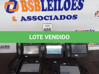 LOTE 486 - 05 APARELHOS TELEFÔNICOS TELA TOUCH MARCA GRANDSTREAM INCOMPLETO. (NO ESTADO) ATENÇÃO! FAZER A VISITAÇÃO ANTES DE ARREMATAR, NÃO SABEMOS SE FUNCIONA. LEILÃO NÃO TEM GARANTIA E NEM DEVOLUÇÃO, SUJEITO A POSSÍVEIS AVARIAS VISÍVEIS/OCULTAS E/OU AUSÊNCIA DE COMPONENTES.