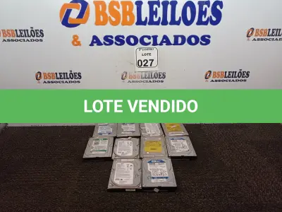 LOTE 027 - 10 HD’S DE 500GB CADA. (NO ESTADO) ATENÇÃO! FAZER A VISITAÇÃO ANTES DE ARREMATAR, NÃO SABEMOS SE FUNCIONA. LEILÃO NÃO TEM GARANTIA E NEM DEVOLUÇÃO, SUJEITO A POSSÍVEIS AVARIAS VISÍVEIS/OCULTAS E/OU AUSÊNCIA DE COMPONENTES.