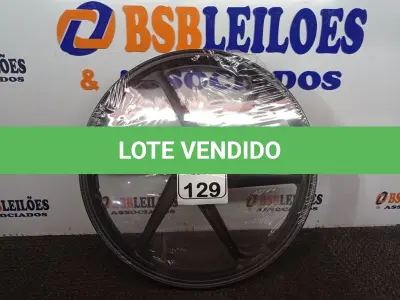 LOTE 129 - 01 RODA P/MOTO CG ARO “17 PARA QUALQUER CG (NOVO). (NO ESTADO) ATENÇÃO! FAZER A VISITAÇÃO ANTES DE ARREMATAR, NÃO SABEMOS SE FUNCIONA. LEILÃO NÃO TEM GARANTIA E NEM DEVOLUÇÃO, SUJEITO A POSSÍVEIS AVARIAS VISÍVEIS/OCULTAS E/OU AUSÊNCIA DE COMPONENTES.