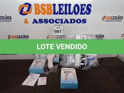 LOTE 097 - 10 MÁSCARAS DE PROTEÇÃO E 4 TERMÔMETROS INFRAVERMELHO. (NO ESTADO) ATENÇÃO! FAZER A VISITAÇÃO ANTES DE ARREMATAR, NÃO SABEMOS SE FUNCIONA. LEILÃO NÃO TEM GARANTIA E NEM DEVOLUÇÃO, SUJEITO A POSSÍVEIS AVARIAS VISÍVEIS/OCULTAS E/OU AUSÊNCIA DE COMPONENTES.