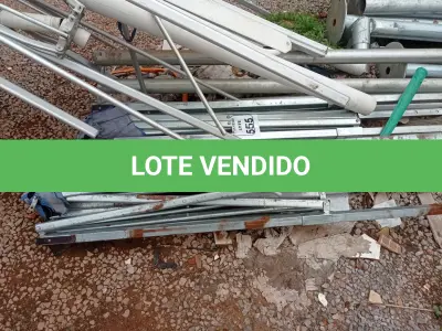 LOTE 555 - 01 TENDA SANFONADA S/LONA. (NO ESTADO) ATENÇÃO! FAZER A VISITAÇÃO ANTES DE ARREMATAR, NÃO SABEMOS SE FUNCIONA. LEILÃO NÃO TEM GARANTIA E NEM DEVOLUÇÃO, SUJEITO A POSSÍVEIS AVARIAS VISÍVEIS/OCULTAS E/OU AUSÊNCIA DE COMPONENTES.