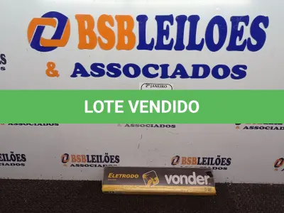 LOTE 036 - 5KG DE ELETRODOS 2,5MM MARCA VONDER (NOVO). (NO ESTADO) ATENÇÃO! FAZER A VISITAÇÃO ANTES DE ARREMATAR, NÃO SABEMOS SE FUNCIONA. LEILÃO NÃO TEM GARANTIA E NEM DEVOLUÇÃO, SUJEITO A POSSÍVEIS AVARIAS VISÍVEIS/OCULTAS E/OU AUSÊNCIA DE COMPONENTES.