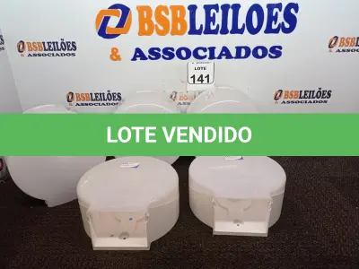 LOTE 141 - 05 DISPENSES P/PAPEL. (NO ESTADO) ATENÇÃO! FAZER A VISITAÇÃO ANTES DE ARREMATAR, NÃO SABEMOS SE FUNCIONA. LEILÃO NÃO TEM GARANTIA E NEM DEVOLUÇÃO, SUJEITO A POSSÍVEIS AVARIAS VISÍVEIS/OCULTAS E/OU AUSÊNCIA DE COMPONENTES.