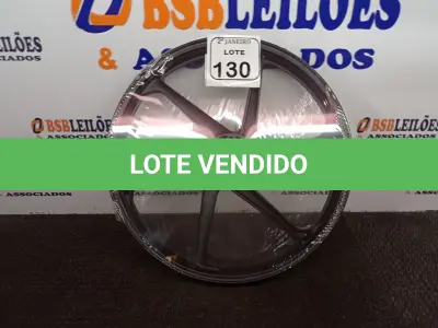 LOTE 130 - 01 RODA P/MOTO CG ARO “17 PARA QUALQUER CG (NOVO). (NO ESTADO) ATENÇÃO! FAZER A VISITAÇÃO ANTES DE ARREMATAR, NÃO SABEMOS SE FUNCIONA. LEILÃO NÃO TEM GARANTIA E NEM DEVOLUÇÃO, SUJEITO A POSSÍVEIS AVARIAS VISÍVEIS/OCULTAS E/OU AUSÊNCIA DE COMPONENTES.