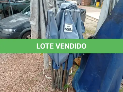 LOTE 550 - 01 TENDA SANFONADA C/LONA. (NO ESTADO) ATENÇÃO! FAZER A VISITAÇÃO ANTES DE ARREMATAR, NÃO SABEMOS SE FUNCIONA. LEILÃO NÃO TEM GARANTIA E NEM DEVOLUÇÃO, SUJEITO A POSSÍVEIS AVARIAS VISÍVEIS/OCULTAS E/OU AUSÊNCIA DE COMPONENTES.