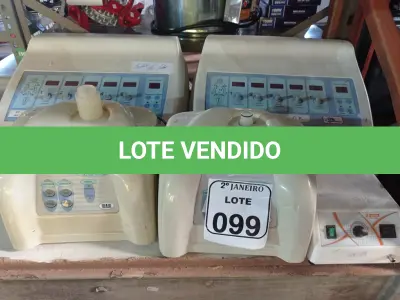 LOTE 099 - 01 APARELHO PARA ESTÉTICA CK MODELO G5V E 01 DERMOSTEAM. (NO ESTADO) ATENÇÃO! FAZER A VISITAÇÃO ANTES DE ARREMATAR, NÃO SABEMOS SE FUNCIONA. LEILÃO NÃO TEM GARANTIA E NEM DEVOLUÇÃO, SUJEITO A POSSÍVEIS AVARIAS VISÍVEIS/OCULTAS E/OU AUSÊNCIA DE COMPONENTES.