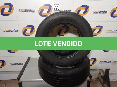 LOTE 117 - 02 PNEUS MEIA VIDA 185-70-14” USADOS. (NO ESTADO) ATENÇÃO! FAZER A VISITAÇÃO ANTES DE ARREMATAR, NÃO SABEMOS SE FUNCIONA. LEILÃO NÃO TEM GARANTIA E NEM DEVOLUÇÃO, SUJEITO A POSSÍVEIS AVARIAS VISÍVEIS/OCULTAS E/OU AUSÊNCIA DE COMPONENTES.
