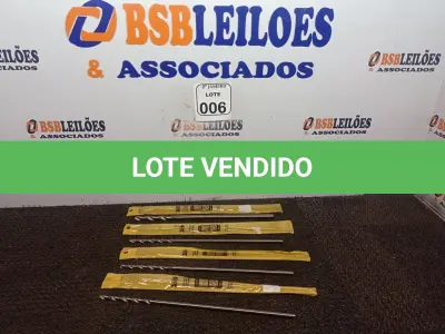 LOTE 006 - 04 BROCAS P/MOURÃO E FIBROCIMENTO 5/16” 400MM MARCA FERTAK E 01 BROCA P/MOURÃO E FIBROCIMENTO 1/2” 400MM MARCA FERTAK (NOVO). (NO ESTADO) ATENÇÃO! FAZER A VISITAÇÃO ANTES DE ARREMATAR, NÃO SABEMOS SE FUNCIONA. LEILÃO NÃO TEM GARANTIA E NEM DEVOLUÇÃO, SUJEITO A POSSÍVEIS AVARIAS VISÍVEIS/OCULTAS E/OU AUSÊNCIA DE COMPONENTES.