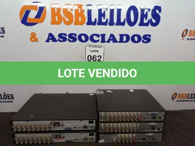 LOTE 062 - 05 APARELHOS DVRS INTELBRÁS. (NO ESTADO) ATENÇÃO! FAZER A VISITAÇÃO ANTES DE ARREMATAR, NÃO SABEMOS SE FUNCIONA. LEILÃO NÃO TEM GARANTIA E NEM DEVOLUÇÃO, SUJEITO A POSSÍVEIS AVARIAS VISÍVEIS/OCULTAS E/OU AUSÊNCIA DE COMPONENTES.