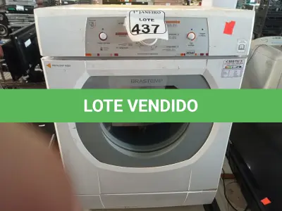 LOTE 437 - 01 MÁQUINA DE LAVAR 10KG 220V MARCA BRASTEMP. (NO ESTADO) ATENÇÃO! FAZER A VISITAÇÃO ANTES DE ARREMATAR, NÃO SABEMOS SE FUNCIONA. LEILÃO NÃO TEM GARANTIA E NEM DEVOLUÇÃO, SUJEITO A POSSÍVEIS AVARIAS VISÍVEIS/OCULTAS E/OU AUSÊNCIA DE COMPONENTES.