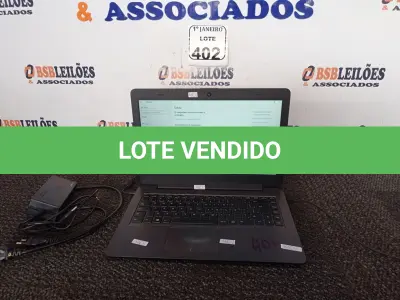 LOTE 402 - 01 NOTEBOOK C/FONTE MARCA LOGIN. (NO ESTADO) ATENÇÃO! FAZER A VISITAÇÃO ANTES DE ARREMATAR, NÃO SABEMOS SE FUNCIONA. LEILÃO NÃO TEM GARANTIA E NEM DEVOLUÇÃO, SUJEITO A POSSÍVEIS AVARIAS VISÍVEIS/OCULTAS E/OU AUSÊNCIA DE COMPONENTES.