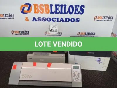 LOTE 498 - 01 IMPRESSORA SILHOUTE CAMEO E 01 IMPRESSORA EPSON. (NO ESTADO) ATENÇÃO! FAZER A VISITAÇÃO ANTES DE ARREMATAR, NÃO SABEMOS SE FUNCIONA. LEILÃO NÃO TEM GARANTIA E NEM DEVOLUÇÃO, SUJEITO A POSSÍVEIS AVARIAS VISÍVEIS/OCULTAS E/OU AUSÊNCIA DE COMPONENTES.