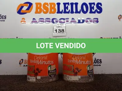 LOTE 138 - 02 LATAS DE ESMALTE SINTÉTICO COM 3,6L CADA MARCA IQUINE COR VERMELHO VINHO (NOVO). (NO ESTADO) ATENÇÃO! FAZER A VISITAÇÃO ANTES DE ARREMATAR, NÃO SABEMOS SE FUNCIONA. LEILÃO NÃO TEM GARANTIA E NEM DEVOLUÇÃO, SUJEITO A POSSÍVEIS AVARIAS VISÍVEIS/OCULTAS E/OU AUSÊNCIA DE COMPONENTES.