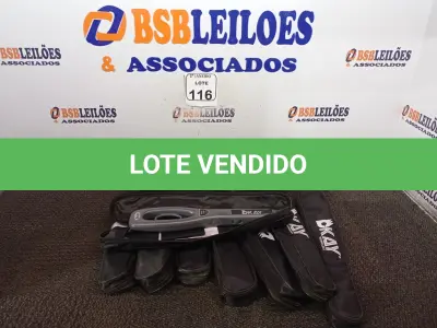 LOTE 116 - 10 DETECTORES DE METAIS KAY. (NO ESTADO) ATENÇÃO! FAZER A VISITAÇÃO ANTES DE ARREMATAR, NÃO SABEMOS SE FUNCIONA. LEILÃO NÃO TEM GARANTIA E NEM DEVOLUÇÃO, SUJEITO A POSSÍVEIS AVARIAS VISÍVEIS/OCULTAS E/OU AUSÊNCIA DE COMPONENTES.