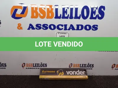 LOTE 036 - 5KG DE ELETRODOS 2,5MM MARCA VONDER (NOVO). (NO ESTADO) ATENÇÃO! FAZER A VISITAÇÃO ANTES DE ARREMATAR, NÃO SABEMOS SE FUNCIONA. LEILÃO NÃO TEM GARANTIA E NEM DEVOLUÇÃO, SUJEITO A POSSÍVEIS AVARIAS VISÍVEIS/OCULTAS E/OU AUSÊNCIA DE COMPONENTES.