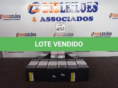 LOTE 487 - 10 BATERIAS P/NOBREAK. (NO ESTADO) ATENÇÃO! FAZER A VISITAÇÃO ANTES DE ARREMATAR, NÃO SABEMOS SE FUNCIONA. LEILÃO NÃO TEM GARANTIA E NEM DEVOLUÇÃO, SUJEITO A POSSÍVEIS AVARIAS VISÍVEIS/OCULTAS E/OU AUSÊNCIA DE COMPONENTES.