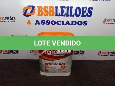 LOTE 111 - 01 BALDE DE TINTA RENOCRIL COR BRANCO NEVE 16L. (NO ESTADO) ATENÇÃO! FAZER A VISITAÇÃO ANTES DE ARREMATAR, NÃO SABEMOS SE FUNCIONA. LEILÃO NÃO TEM GARANTIA E NEM DEVOLUÇÃO, SUJEITO A POSSÍVEIS AVARIAS VISÍVEIS/OCULTAS E/OU AUSÊNCIA DE COMPONENTES.
