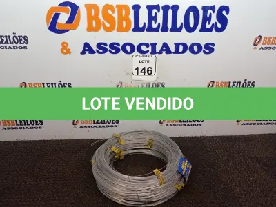 LOTE 146 - 10 KG DE ARAME GALVANIZADO 1,24MM. (NO ESTADO) ATENÇÃO! FAZER A VISITAÇÃO ANTES DE ARREMATAR, NÃO SABEMOS SE FUNCIONA. LEILÃO NÃO TEM GARANTIA E NEM DEVOLUÇÃO, SUJEITO A POSSÍVEIS AVARIAS VISÍVEIS/OCULTAS E/OU AUSÊNCIA DE COMPONENTES.