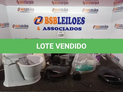 LOTE 120 - 02 FERROS DE PASSAR ROUPA, 02 SANDUICHEIRAS, 01 MULTIPROCESSADOR, 01 BATEDEIRA E MATERIAIS ELETRÔNICOS MARCAS E MODELOS DIVERSOS. (NO ESTADO) ATENÇÃO! FAZER A VISITAÇÃO ANTES DE ARREMATAR, NÃO SABEMOS SE FUNCIONA. LEILÃO NÃO TEM GARANTIA E NEM DEVOLUÇÃO, SUJEITO A POSSÍVEIS AVARIAS VISÍVEIS/OCULTAS E/OU AUSÊNCIA DE COMPONENTES.