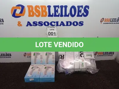 LOTE 001 - 10 MÁSCARAS DE PROTEÇÃO E 04 TERMÔMETROS INFRAVERMELHO. (NO ESTADO) ATENÇÃO! FAZER A VISITAÇÃO ANTES DE ARREMATAR, NÃO SABEMOS SE FUNCIONA. LEILÃO NÃO TEM GARANTIA E NEM DEVOLUÇÃO, SUJEITO A POSSÍVEIS AVARIAS VISÍVEIS/OCULTAS E/OU AUSÊNCIA DE COMPONENTES.