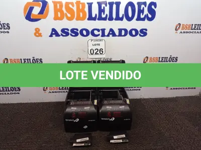 LOTE 026 - 02 IMPRESSORAS DE CUPOM FISCAL MARCA BEMATECH. (NO ESTADO) ATENÇÃO! FAZER A VISITAÇÃO ANTES DE ARREMATAR, NÃO SABEMOS SE FUNCIONA. LEILÃO NÃO TEM GARANTIA E NEM DEVOLUÇÃO, SUJEITO A POSSÍVEIS AVARIAS VISÍVEIS/OCULTAS E/OU AUSÊNCIA DE COMPONENTES.