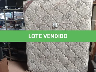 LOTE 483 - 01 COLCHÃO DE CASAL MARCA ORTOBOM. (NO ESTADO) ATENÇÃO! FAZER A VISITAÇÃO ANTES DE ARREMATAR, NÃO SABEMOS SE FUNCIONA. LEILÃO NÃO TEM GARANTIA E NEM DEVOLUÇÃO, SUJEITO A POSSÍVEIS AVARIAS VISÍVEIS/OCULTAS E/OU AUSÊNCIA DE COMPONENTES.
