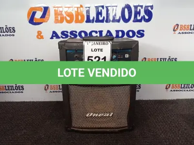 LOTE 521 - 01 CAIXA DE SOM AMPLIFICADA MARCA ONEAL C/AVARIAS. (NO ESTADO) ATENÇÃO! FAZER A VISITAÇÃO ANTES DE ARREMATAR, NÃO SABEMOS SE FUNCIONA. LEILÃO NÃO TEM GARANTIA E NEM DEVOLUÇÃO, SUJEITO A POSSÍVEIS AVARIAS VISÍVEIS/OCULTAS E/OU AUSÊNCIA DE COMPONENTES.