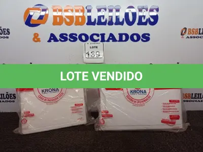 LOTE 139 - 01 CAIXA DE PASSAGEM E 01 QUADRO DE DISTRIBUIÇÃO MARCA KRONA (NOVO). (NO ESTADO) ATENÇÃO! FAZER A VISITAÇÃO ANTES DE ARREMATAR, NÃO SABEMOS SE FUNCIONA. LEILÃO NÃO TEM GARANTIA E NEM DEVOLUÇÃO, SUJEITO A POSSÍVEIS AVARIAS VISÍVEIS/OCULTAS E/OU AUSÊNCIA DE COMPONENTES.