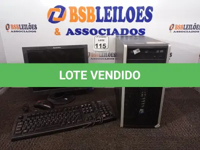 LOTE 115 - 01 CPU MARCA HP E 01 MONITOR MARCA LENOVO C/MOUSE. (NO ESTADO) ATENÇÃO! FAZER A VISITAÇÃO ANTES DE ARREMATAR, NÃO SABEMOS SE FUNCIONA. LEILÃO NÃO TEM GARANTIA E NEM DEVOLUÇÃO, SUJEITO A POSSÍVEIS AVARIAS VISÍVEIS/OCULTAS E/OU AUSÊNCIA DE COMPONENTES.