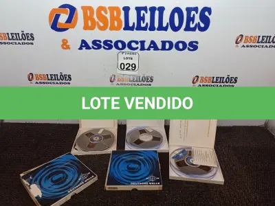 LOTE 029 - 05 FITAS P/GRAVADOR DE ROLOS ANTIGAS. (NO ESTADO) ATENÇÃO! FAZER A VISITAÇÃO ANTES DE ARREMATAR, NÃO SABEMOS SE FUNCIONA. LEILÃO NÃO TEM GARANTIA E NEM DEVOLUÇÃO, SUJEITO A POSSÍVEIS AVARIAS VISÍVEIS/OCULTAS E/OU AUSÊNCIA DE COMPONENTES.