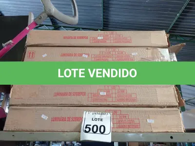 LOTE 500 - 05 LUMINÁRIAS DE EMBUTIR MARCA LUMILUZ. (NO ESTADO) ATENÇÃO! FAZER A VISITAÇÃO ANTES DE ARREMATAR, NÃO SABEMOS SE FUNCIONA. LEILÃO NÃO TEM GARANTIA E NEM DEVOLUÇÃO, SUJEITO A POSSÍVEIS AVARIAS VISÍVEIS/OCULTAS E/OU AUSÊNCIA DE COMPONENTES.