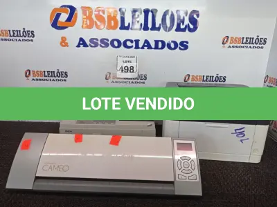 LOTE 498 - 01 IMPRESSORA SILHOUTE CAMEO E 01 IMPRESSORA EPSON. (NO ESTADO) ATENÇÃO! FAZER A VISITAÇÃO ANTES DE ARREMATAR, NÃO SABEMOS SE FUNCIONA. LEILÃO NÃO TEM GARANTIA E NEM DEVOLUÇÃO, SUJEITO A POSSÍVEIS AVARIAS VISÍVEIS/OCULTAS E/OU AUSÊNCIA DE COMPONENTES.