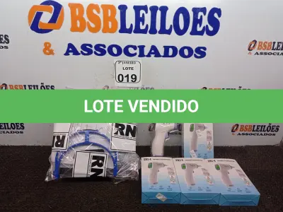 LOTE 019 - 10 MÁSCARAS DE PROTEÇÃO E 04 TERMÔMETROS INFRAVERMELHO. (NO ESTADO) ATENÇÃO! FAZER A VISITAÇÃO ANTES DE ARREMATAR, NÃO SABEMOS SE FUNCIONA. LEILÃO NÃO TEM GARANTIA E NEM DEVOLUÇÃO, SUJEITO A POSSÍVEIS AVARIAS VISÍVEIS/OCULTAS E/OU AUSÊNCIA DE COMPONENTES.
