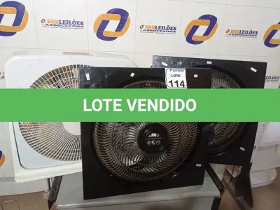 LOTE 114 - 03 VENTILADORES MARCAS E MODELOS DIVERSOS. (NO ESTADO) ATENÇÃO! FAZER A VISITAÇÃO ANTES DE ARREMATAR, NÃO SABEMOS SE FUNCIONA. LEILÃO NÃO TEM GARANTIA E NEM DEVOLUÇÃO, SUJEITO A POSSÍVEIS AVARIAS VISÍVEIS/OCULTAS E/OU AUSÊNCIA DE COMPONENTES.